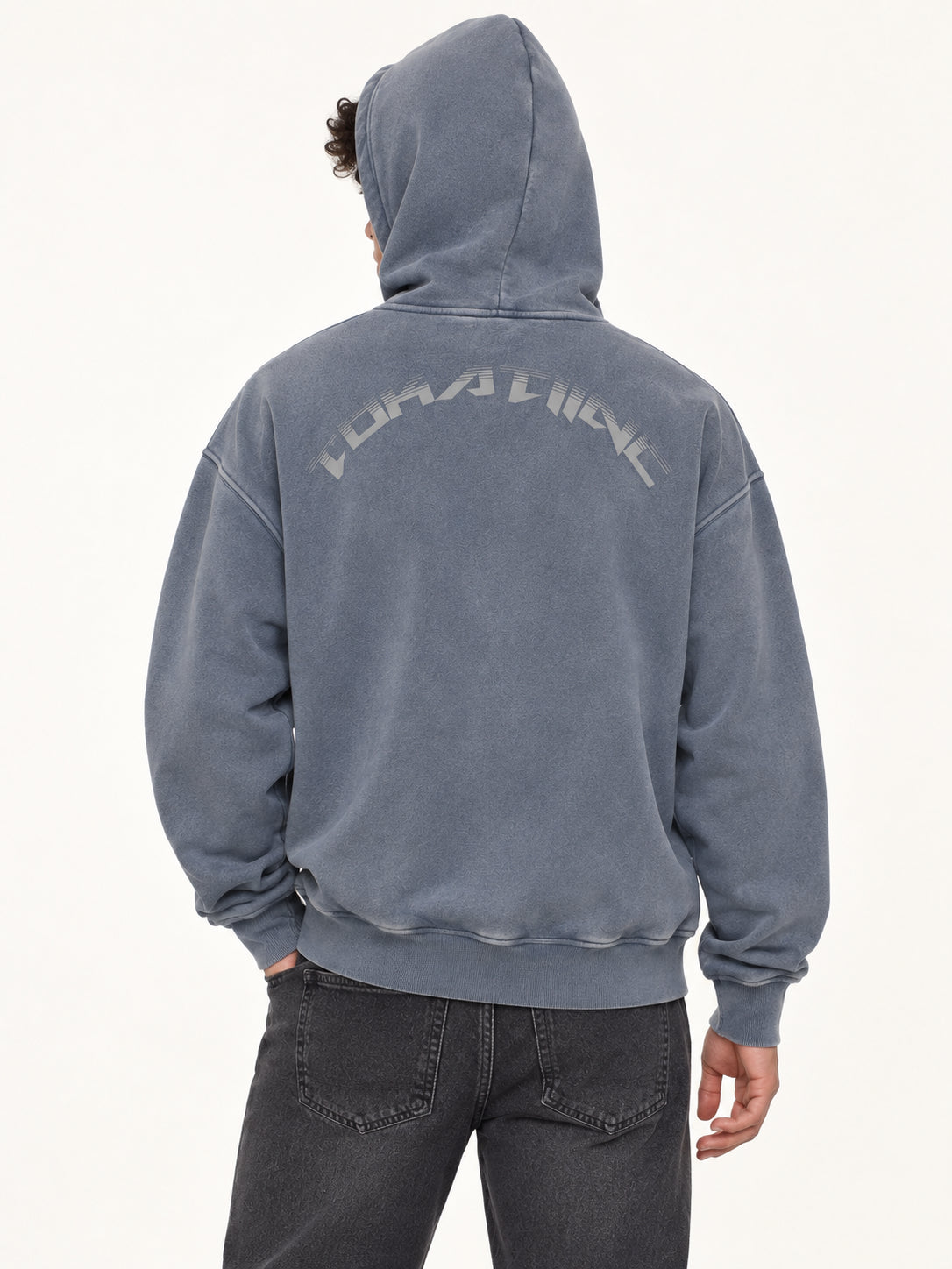 Snow Wash Fleece Oversize Hoodie
