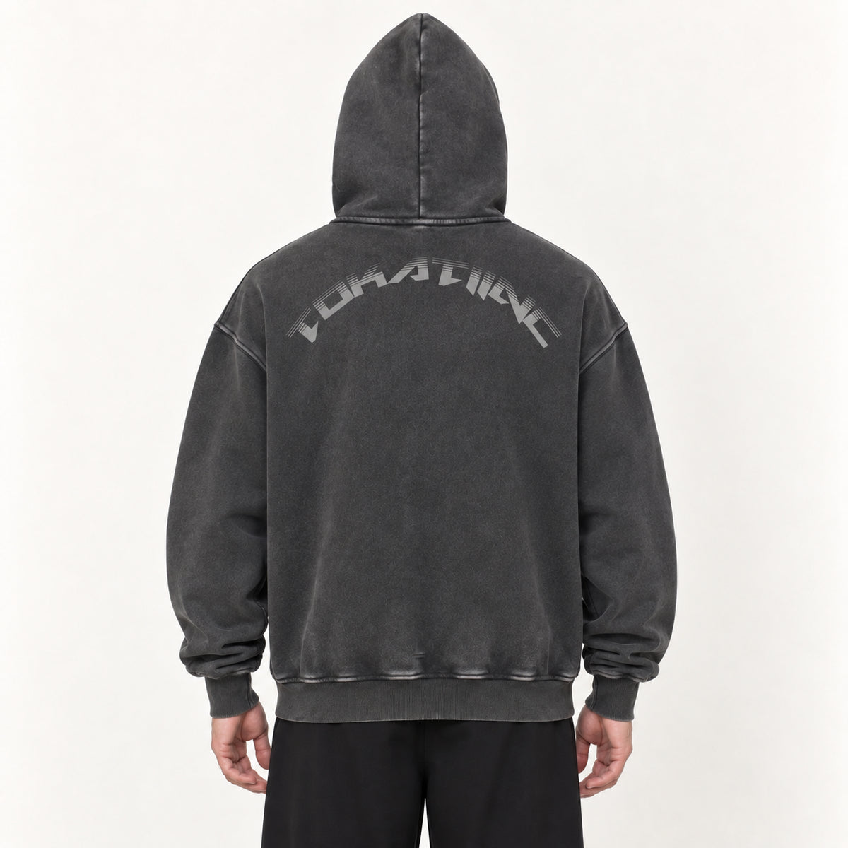 Snow Wash Fleece Oversize Hoodie