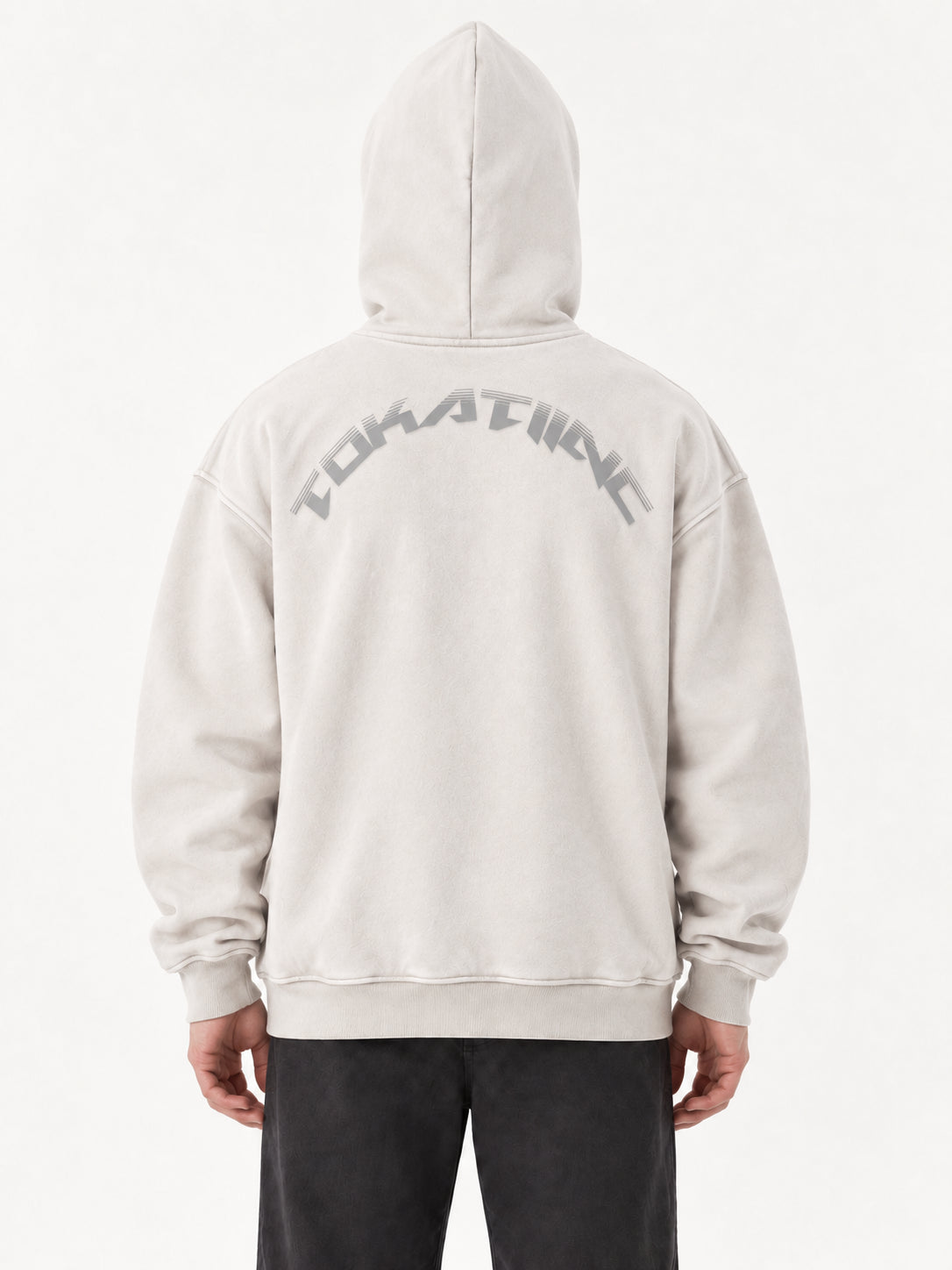 Snow Wash Fleece Oversize Hoodie