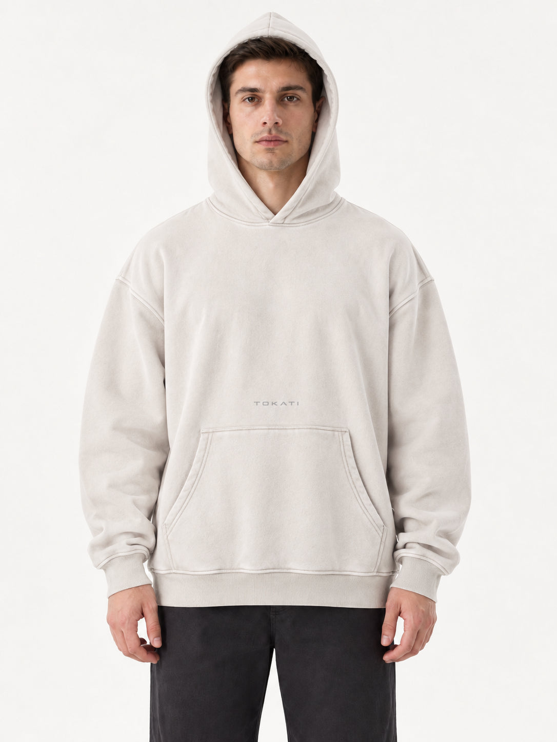 Snow Wash Fleece Oversize Hoodie
