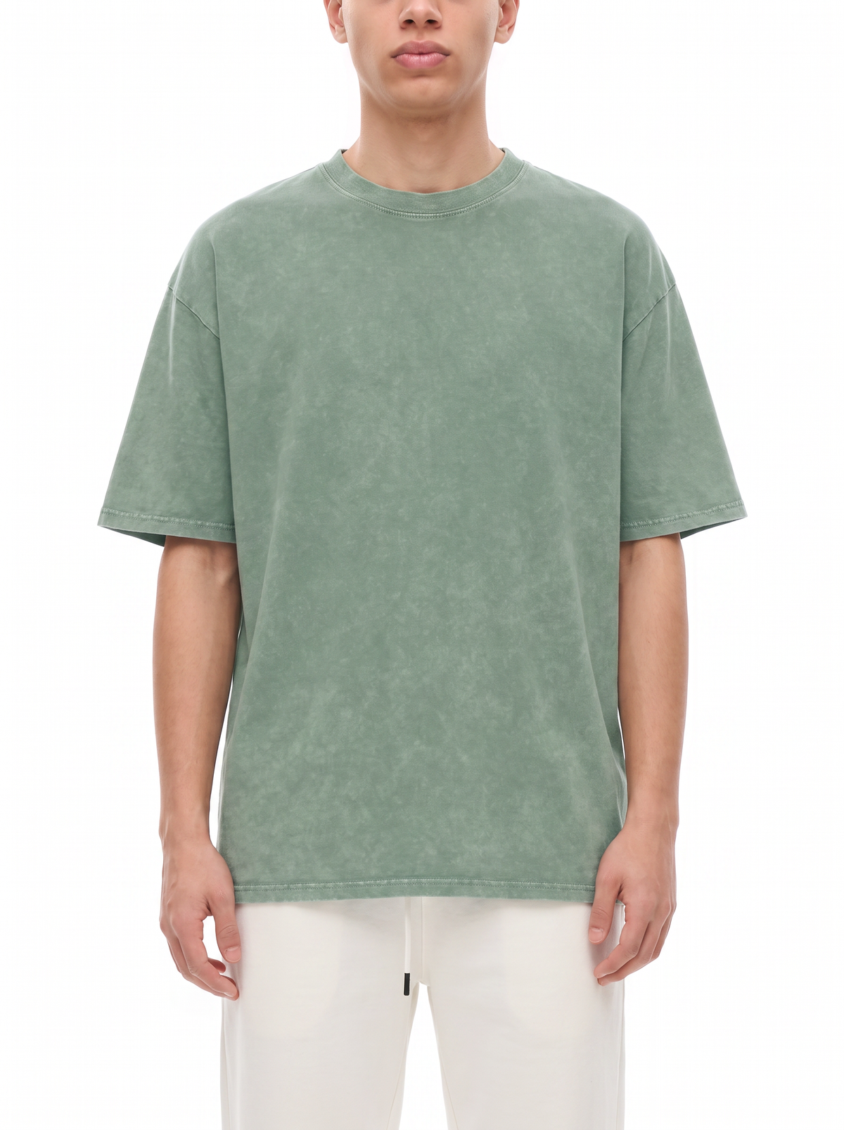 Snow Washed Oversized Cotton T-Shirt