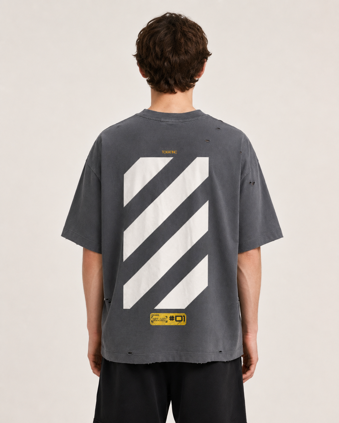 TOKATI Luna Heavyweight Oversized Tee blue view