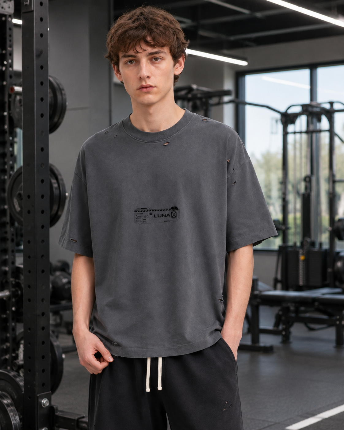 TOKATI Luna Heavyweight Oversized Tee blue view