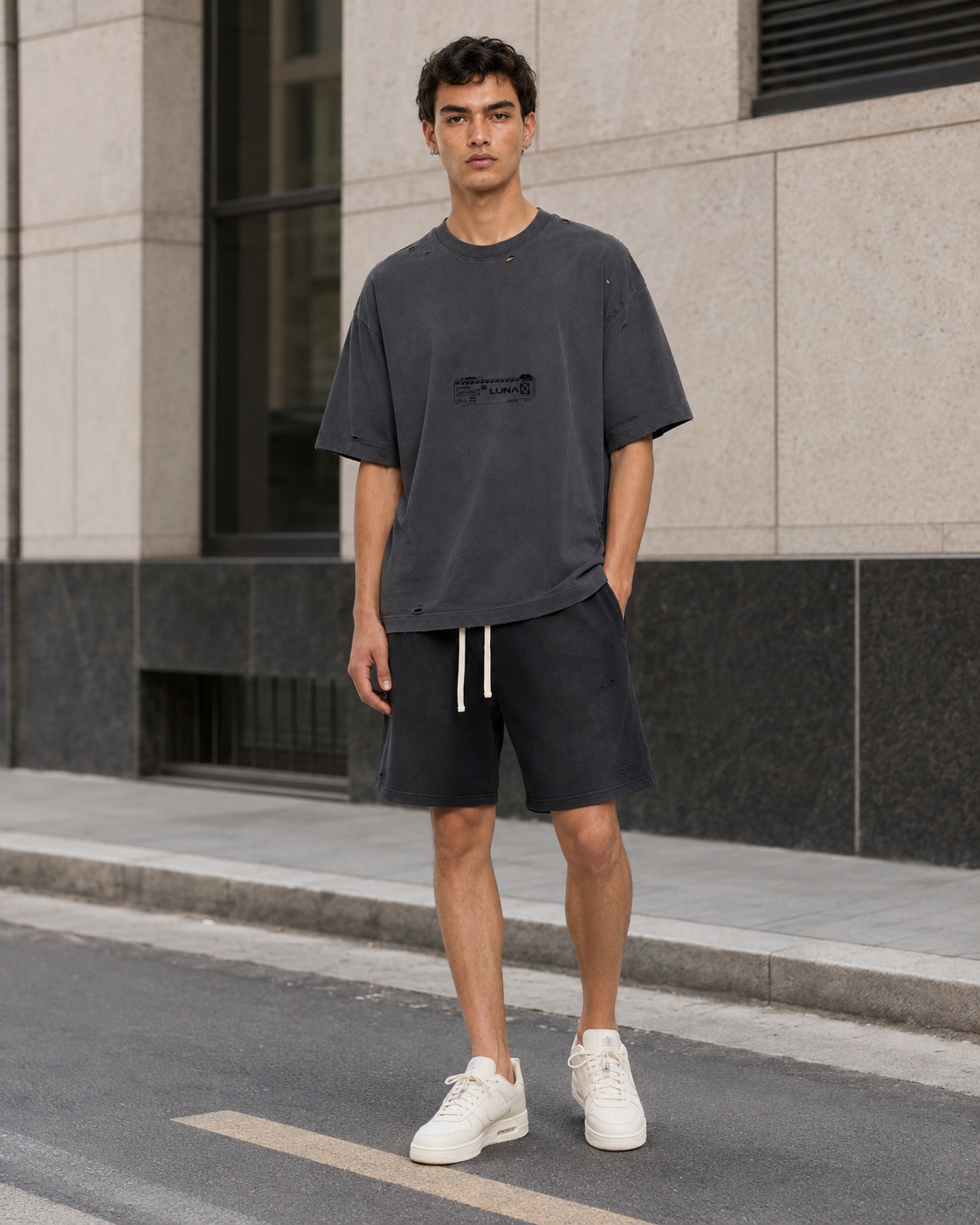 TOKATI Luna Heavyweight Oversized Tee dark gray view