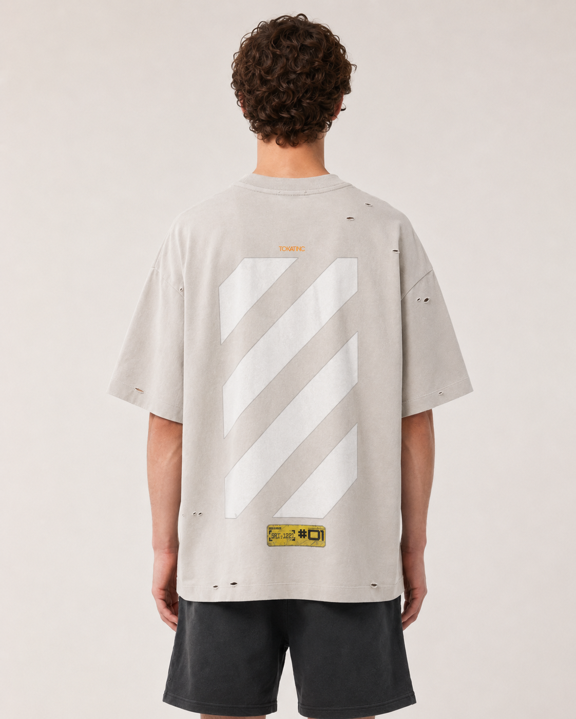 TOKATI Luna Heavyweight Oversized Tee pale khaki view