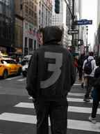 TOKATI #3 Hoodie black streetwear lifestyle back view
